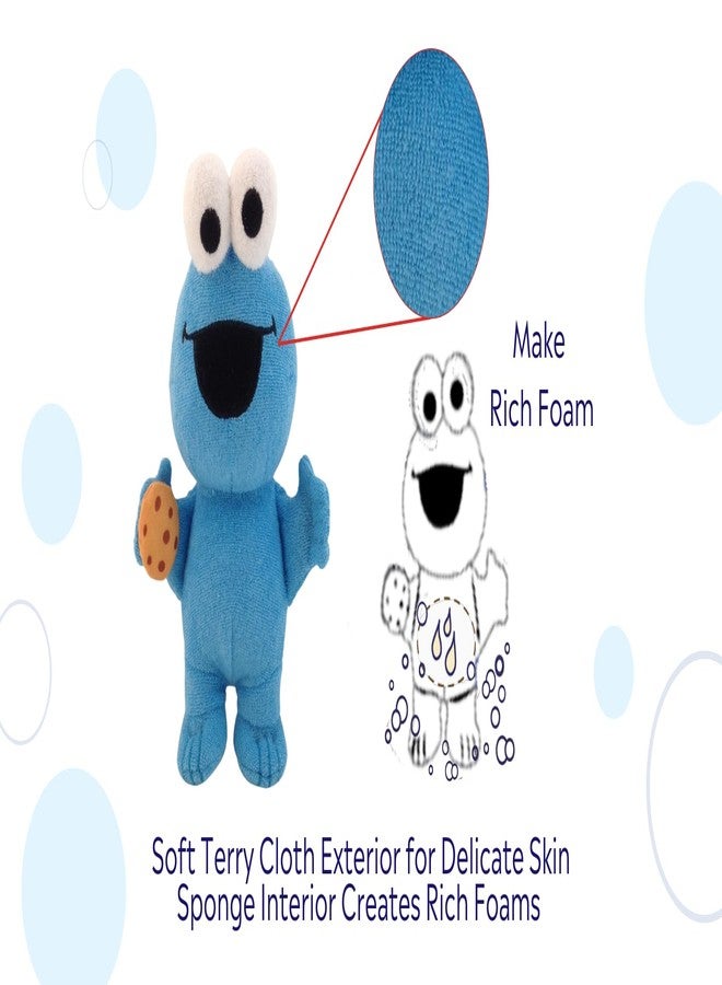 SoapSox-Cookie Monster-Baby Bath Scrub-Refillable Bubble Bath Sponge Toys for Babies-Machine Washable - Image 5