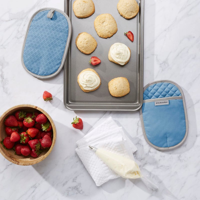 KitchenAid Asteroid Pot Holder 2-Pack Set  Blue Velvet  6.5""x10"" - Image 1