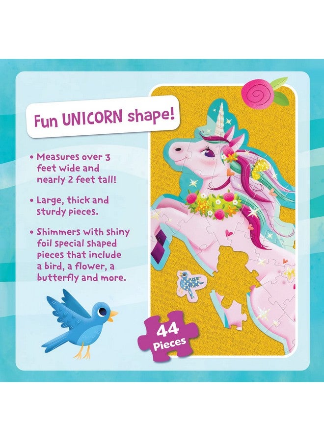 Peaceable Kingdom Shimmery Unicorn Floor Puzzle, 1 EA - Image 5