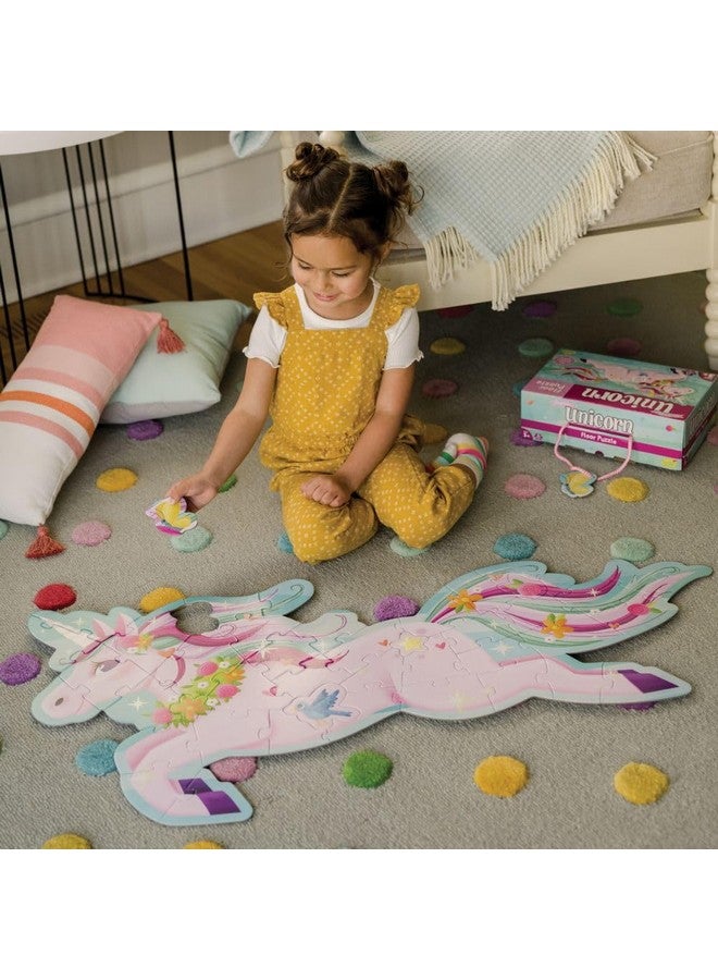Peaceable Kingdom Shimmery Unicorn Floor Puzzle, 1 EA - Image 2