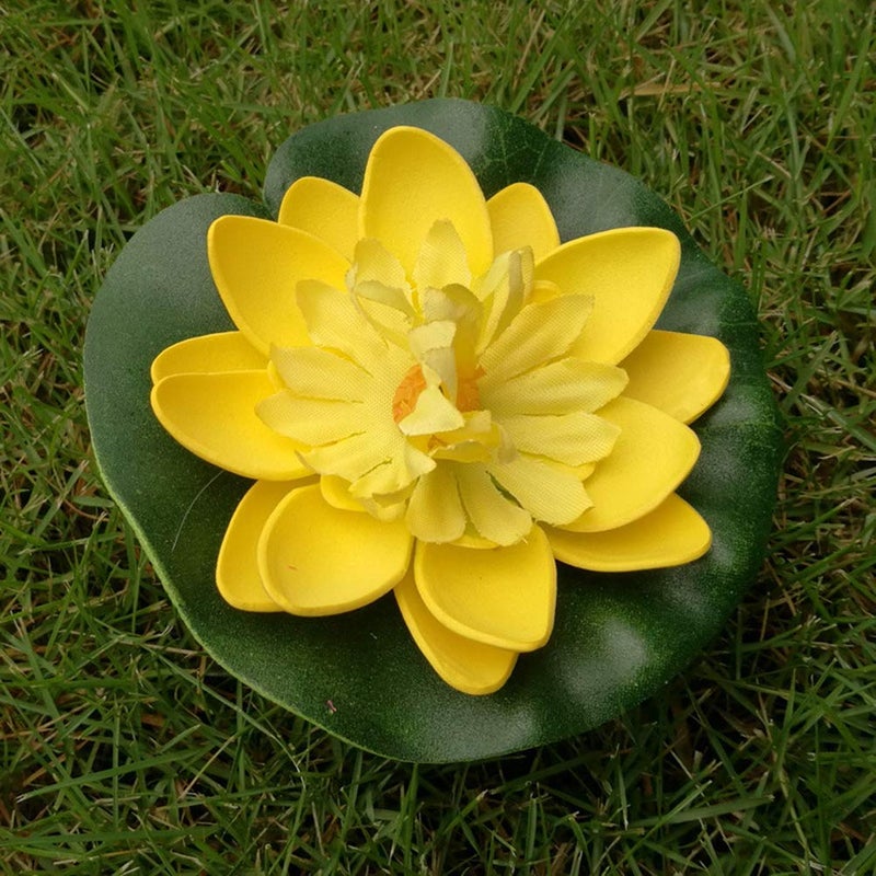 Everbuy Artificial Floating Lotus Flowers for Home Decoration and Craft Random Color 8 Pieces - Image 3