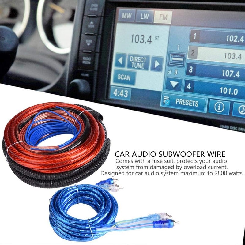 woobles 4 Guage 2800W Car o Subwoofer Amplifier Speaker Installation Wire Cable Kit [Fuse Suit] - Image 2