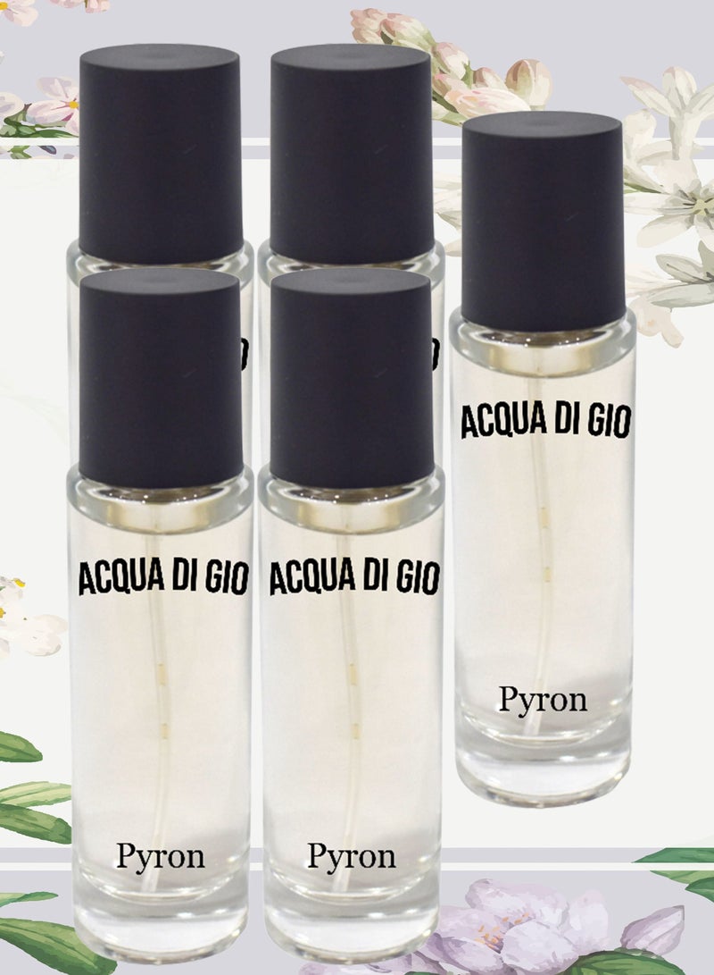 PYRON 5 Pieces Acqua Di Gio Perfume 30 ml EDT - Image 1