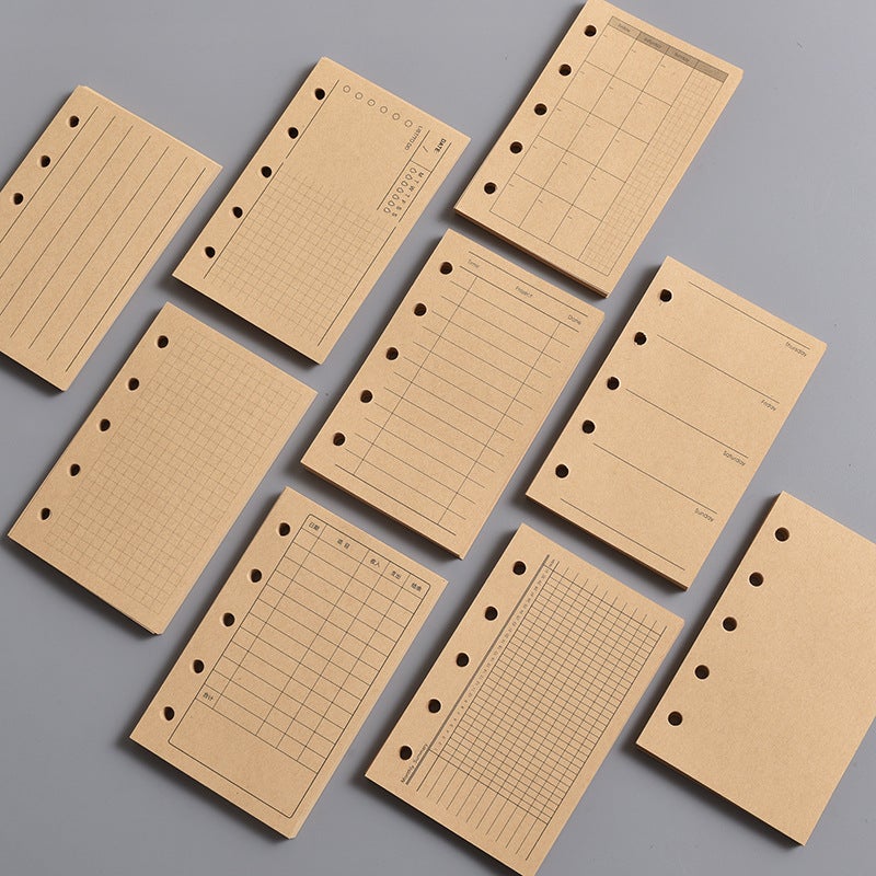 Spot M5 Notebook Core A8 Hand Book 5 Hole Loose-Leaf Replacement Core Loose-Leaf Paper To-Do Monthly Plan Inside Page - Image 3