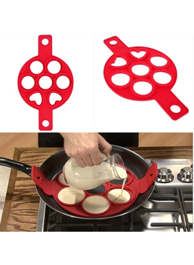 NIBEMINENT Pancake Baking Mould Red 35x16centimeter - Image 4