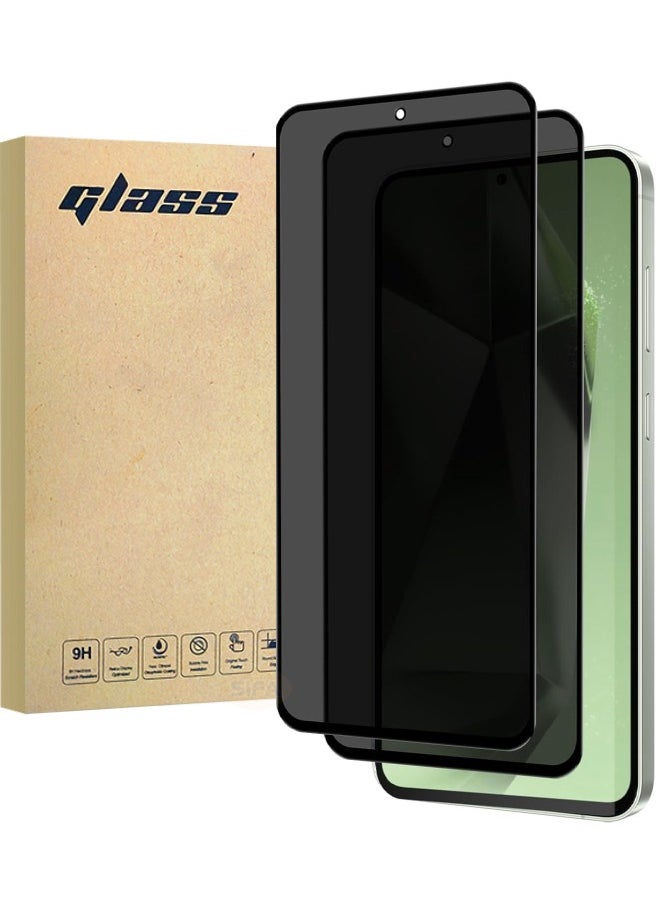 Glass 2 Pack Samsung Galaxy S24 FE Privacy Screen Protector, [30° Anti-Spy][9H Hardness][Anti Scratch][Bubble Free] Tempered Screen Protector for Samsung Galaxy S24 FE 5G 6.7 inch (Boxed, 2PCS)  - Image 1