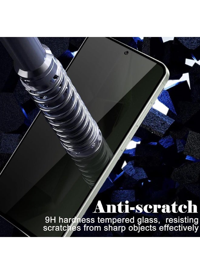 Glass 2 Pack Samsung Galaxy S24 FE Privacy Screen Protector, [30° Anti-Spy][9H Hardness][Anti Scratch][Bubble Free] Tempered Screen Protector for Samsung Galaxy S24 FE 5G 6.7 inch (Boxed, 2PCS)  - Image 4