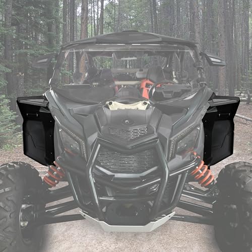 SAUTVS Wider Extended Fender Flares Kit for Can-Am X3, XXL Combined Type Front Mud Flaps Mud Guards Extension for Can Am Maverick X3 MAX All Models Accessories 2017-2024 (2PCS) - Image 5