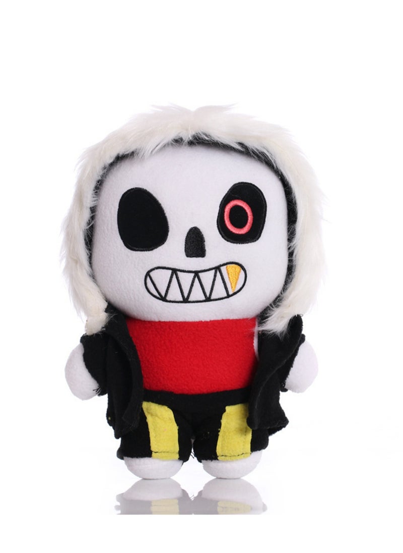 Undertale Plush Toy Game Peripheral Doll Cartoon Character Children's Birthday Gift (Winter Clothes White Skeleton)  - Image 1