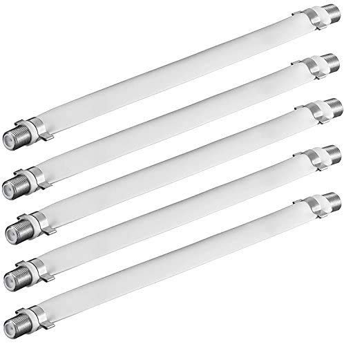Ancable Flat Coaxial RG6 F Type Jumper Cable for Windows and Doors 5pack - Image 2