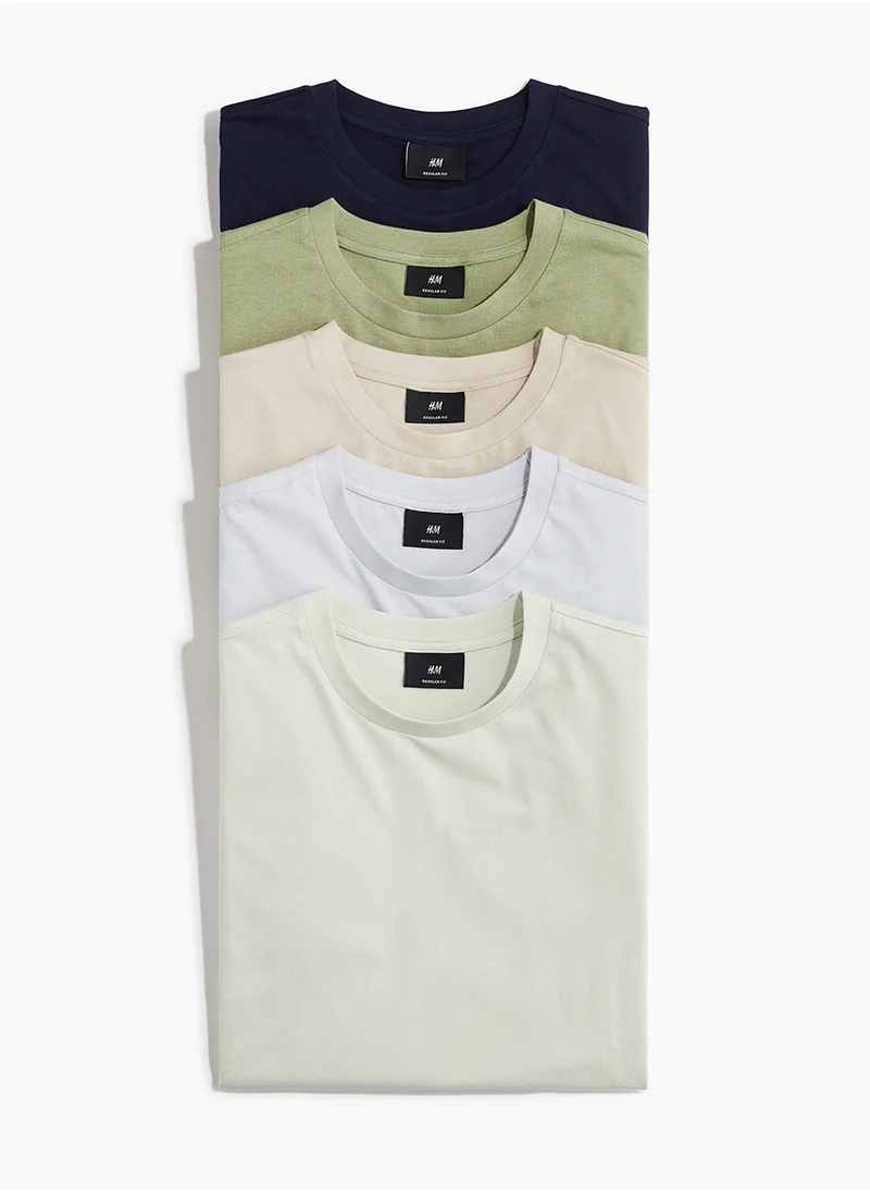 H&M 5-Pack Regular Fit T-Shirts