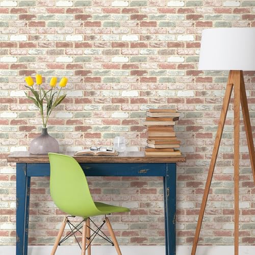 RoomMates Reclaimed Brick Peel and Stick Wallpaper RMK12194PL - Image 3