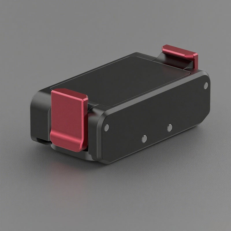 OA-11 Dual Interface Folding Base Magnetic Quick Release Adapter Aluminum Alloy with 1/4 Inch Screw Hole& Sports Camera Mount Interface Tripod Head Adapter Replacement for DJI Action 2 - Image 3