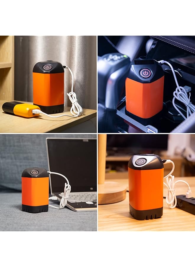 Excefore Portable Camping Shower Outdoor Camp Shower Pump Portable Shower For Camping Thickened 2 Meter Long Pvc Water Pipe For Camping Hiking Traveling (Orange) - Image 5