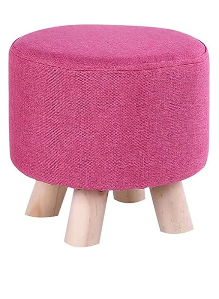 FFD Round Ottoman Foot Rest Stool Footrest Stool Pouf Footstool Footrest Chair Change Shoe Stool - Image 1