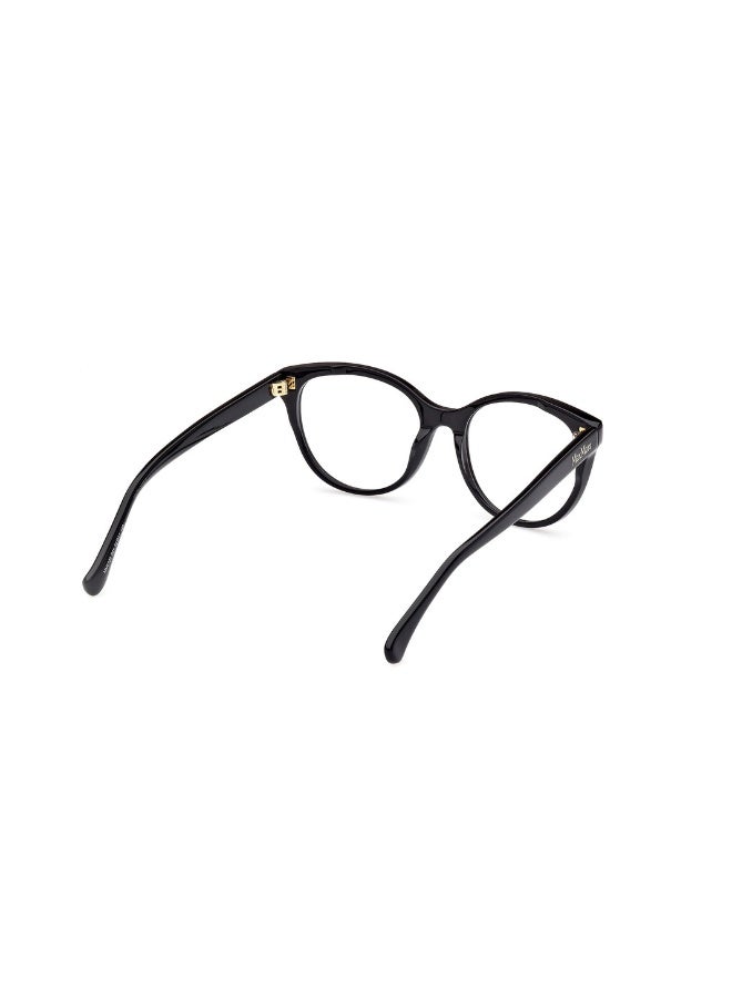 ماكس مارا نظارة طبية بشكل دائري للنساء بأذرع من الأسيتات MM5102  مقاس 52 - أسود - Image 5