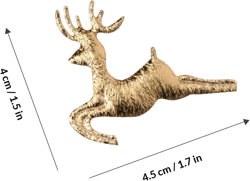 100pcs Gold Elk Confetti Non-woven Fabric Decorative Party Supplies Christmas Table Adornments Festive Xmas Accessories - Image 2