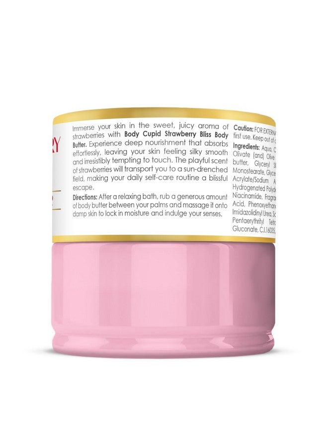 Body Cupid Strawberry Bliss Body Butter | Deep Moisturization | with Strawberry Extract, Shea & Kokum Butter | Fruity Fun | 100 ml - Image 5