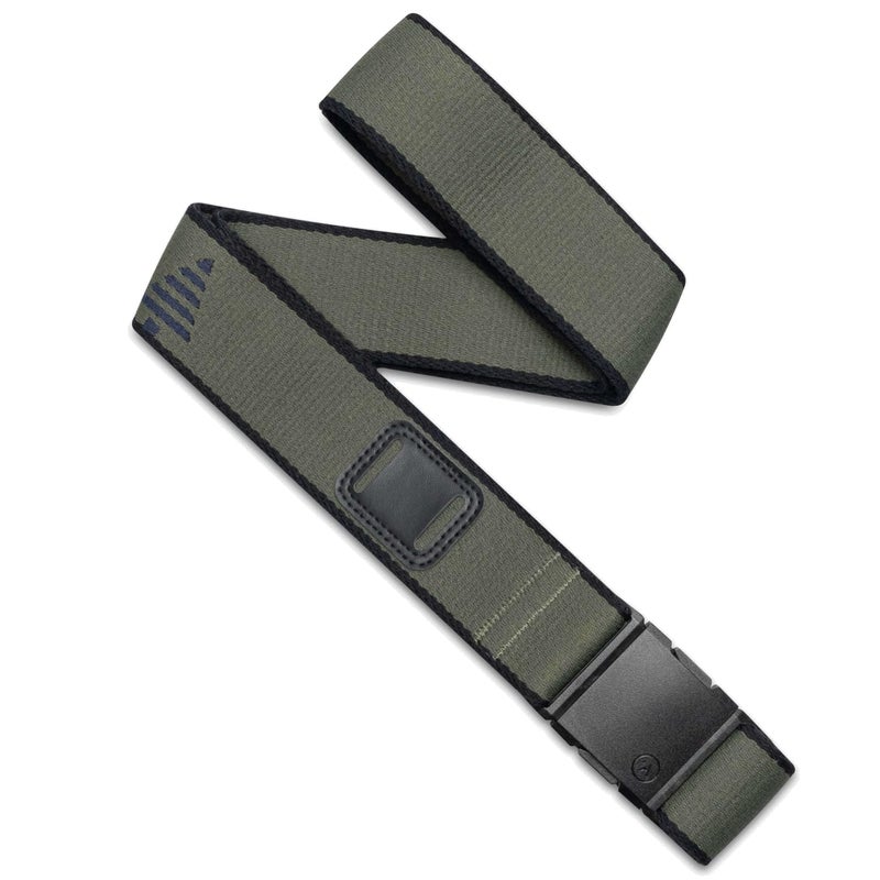 Arcade Belts A2 Blackwood Unisex Adventure Belt: Heavy Duty Stretch, Metal Free Buckle, Ivy - Green/Black - Image 1
