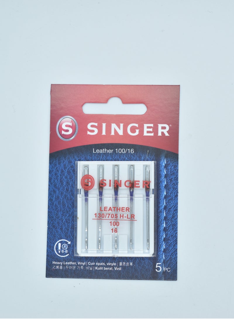 SINGER LEATHER NEEDLES SIZE 100/16 (PACK OF 5 NEEDLE) BRAZIL