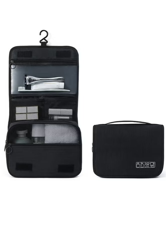 Hanging Travel Toiletry Bag for Men and Women, Hygiene Bag, Waterproof and Multifunctional Cosmetics Organizer for Accessories/Shaving/Grooming/Cosmetic/Toiletries  - Image 1