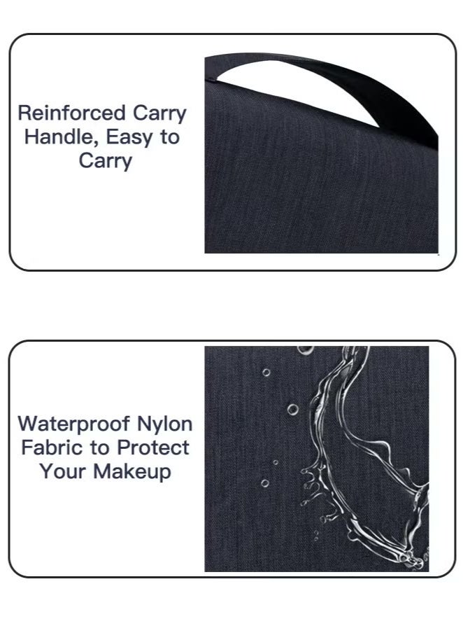 Hanging Travel Toiletry Bag for Men and Women, Hygiene Bag, Waterproof and Multifunctional Cosmetics Organizer for Accessories/Shaving/Grooming/Cosmetic/Toiletries  - Image 3