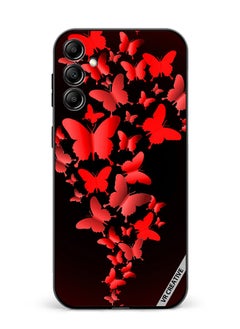 Protective Case Cover For Samsung Galaxy A15 5G/A15 Red Butterflies Design Multicolour