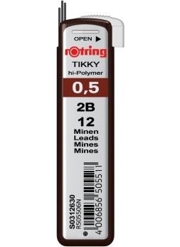 Rotring Versatil Pen Tip - 2B 0.5mm, 10 Pieces 