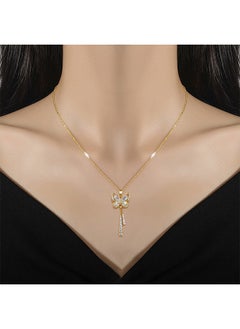 Depend Rhinestone Butterfly Choker Necklace Gold Butterfly Pendant Necklaces Sparkly Tennis Chain Neck Jewelry For Women And Girls  - Image 1