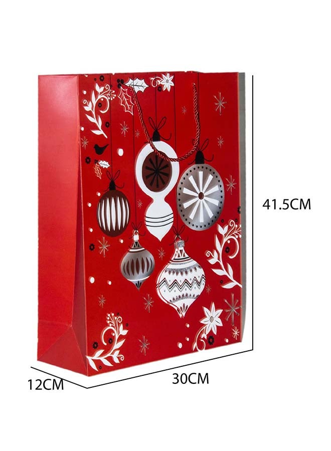 4-Piece Large Gift Bag For Christmas 30X41X12Cm Size Assorted Designs - Image 2