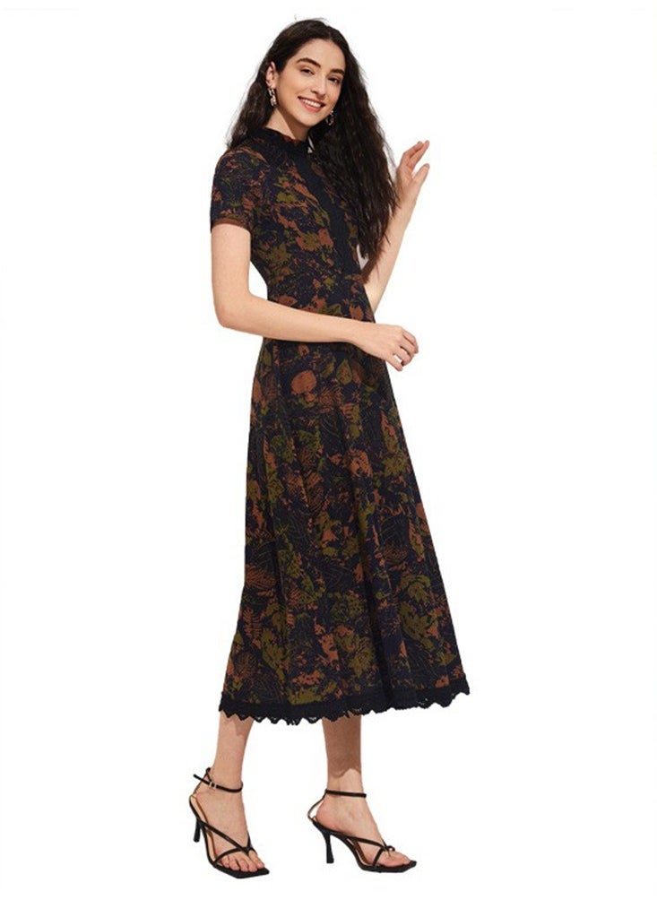 ShineShe Elegant High Rise Printed Dress, Shineshe  - Image 5