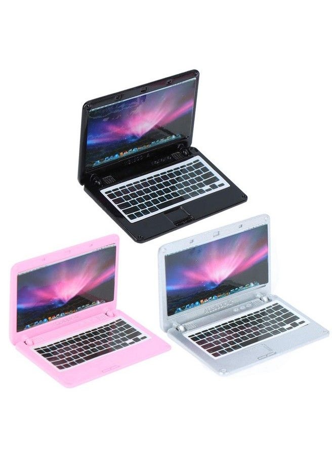 Haomian - 3 Pcs Coforful 1:12 Mini Laptop Set Dollhouse Mini Laptop Scene Miniatures Computer Simulation Notebook Lap Dolls House Furniture Doll Accessories - Image 1