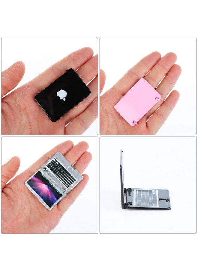 Haomian - 3 Pcs Coforful 1:12 Mini Laptop Set Dollhouse Mini Laptop Scene Miniatures Computer Simulation Notebook Lap Dolls House Furniture Doll Accessories - Image 1