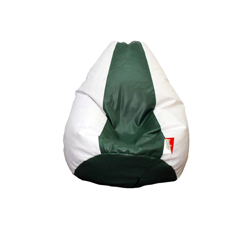 LAZYBAG Bean Bag Chair Furniture for Kids XXXXXL Bean Bag Cover Playing Video Games or Relaxing for classrooms daycares Libraries or Work from Home White and Green 5XL Size - Image 1
