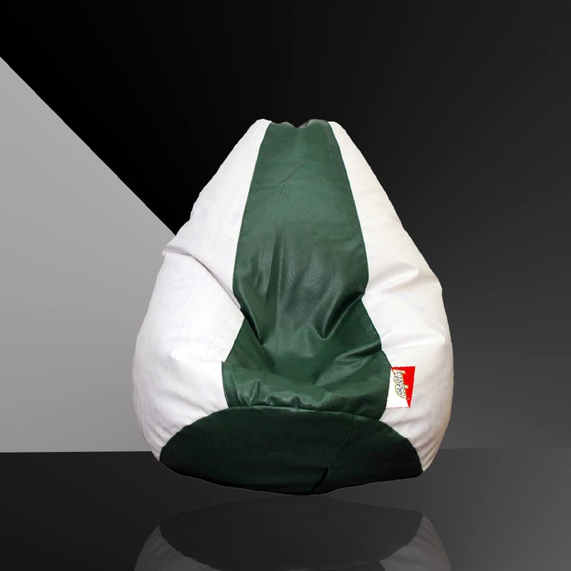 LAZYBAG Bean Bag Chair Furniture for Kids XXXXXL Bean Bag Cover Playing Video Games or Relaxing for classrooms daycares Libraries or Work from Home White and Green 5XL Size - Image 2