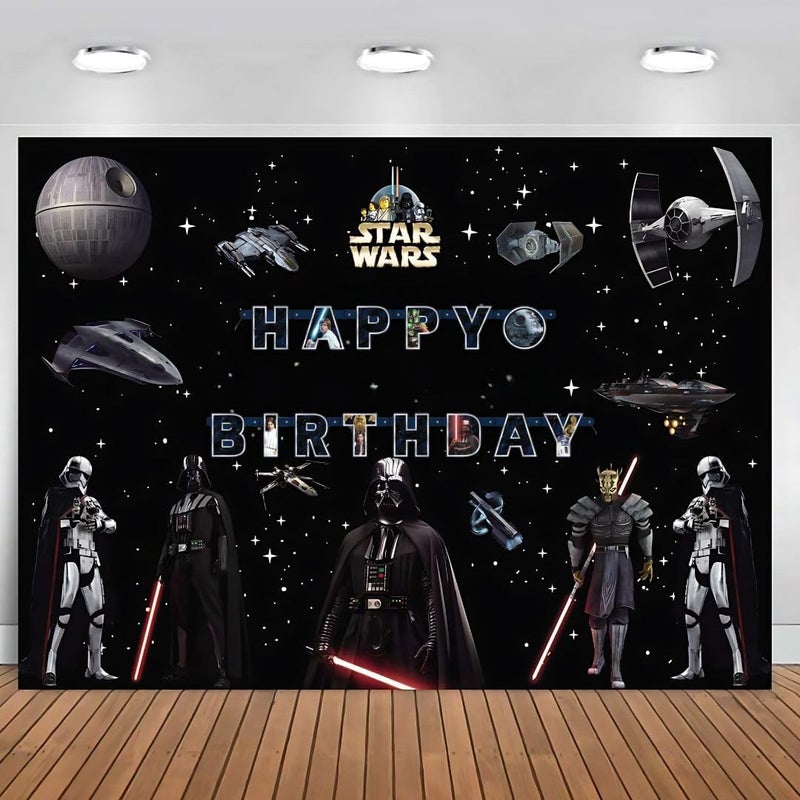Unique Multicolor Star Wars Classic Jointed Banner 1 Count  Iconic  EcoFriendly Material Perfect for Every Galactic Gathering - Image 2