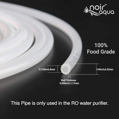 Noir Aqua RO Water Purifier Virgin Ro Pipe 5 Meter White, 5 Meter Blue,1/4 inch size QC elbow,Straight Connector,1 Pipe Cutter - 1/4 Inch Size. - Image 4