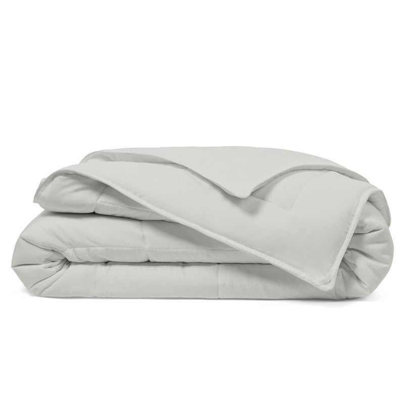 Cosy House Collection Cosy House Collection Luxury Down Alternative Comforter  Blend of Rayon Derived from Bamboo  Bedroom Essentials  All Season Use  Box Stitch Construction  Duvet Loops KingCal King Silver 