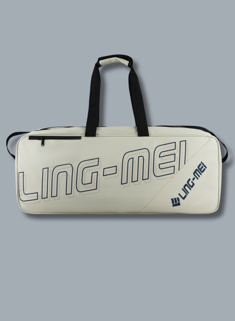 لينغ-مي Ling-Mei LBR2410 حقيبة أدوات رياضية بيضاء - واسعة ومتينة - Image 1