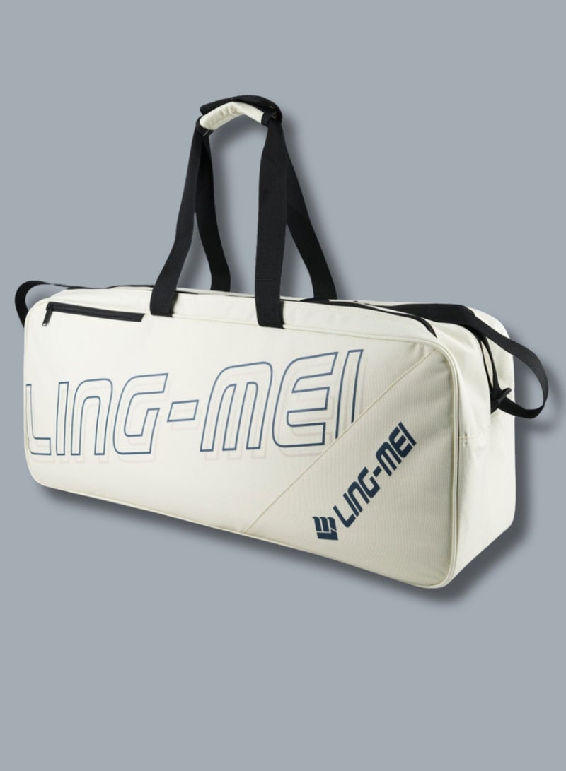 لينغ-مي Ling-Mei LBR2410 حقيبة أدوات رياضية بيضاء - واسعة ومتينة - Image 2
