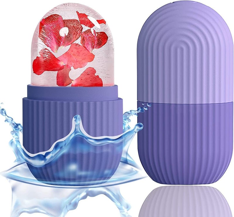 KIDINGTON KIDINGTON Ice Roller for Face Facial Ice Roller For Massage Face Ice Roller to Enhance Skin Glow Shrink Tighten Pores Reusable Facial Ice Roller Face Ice Treatment  - Image 1