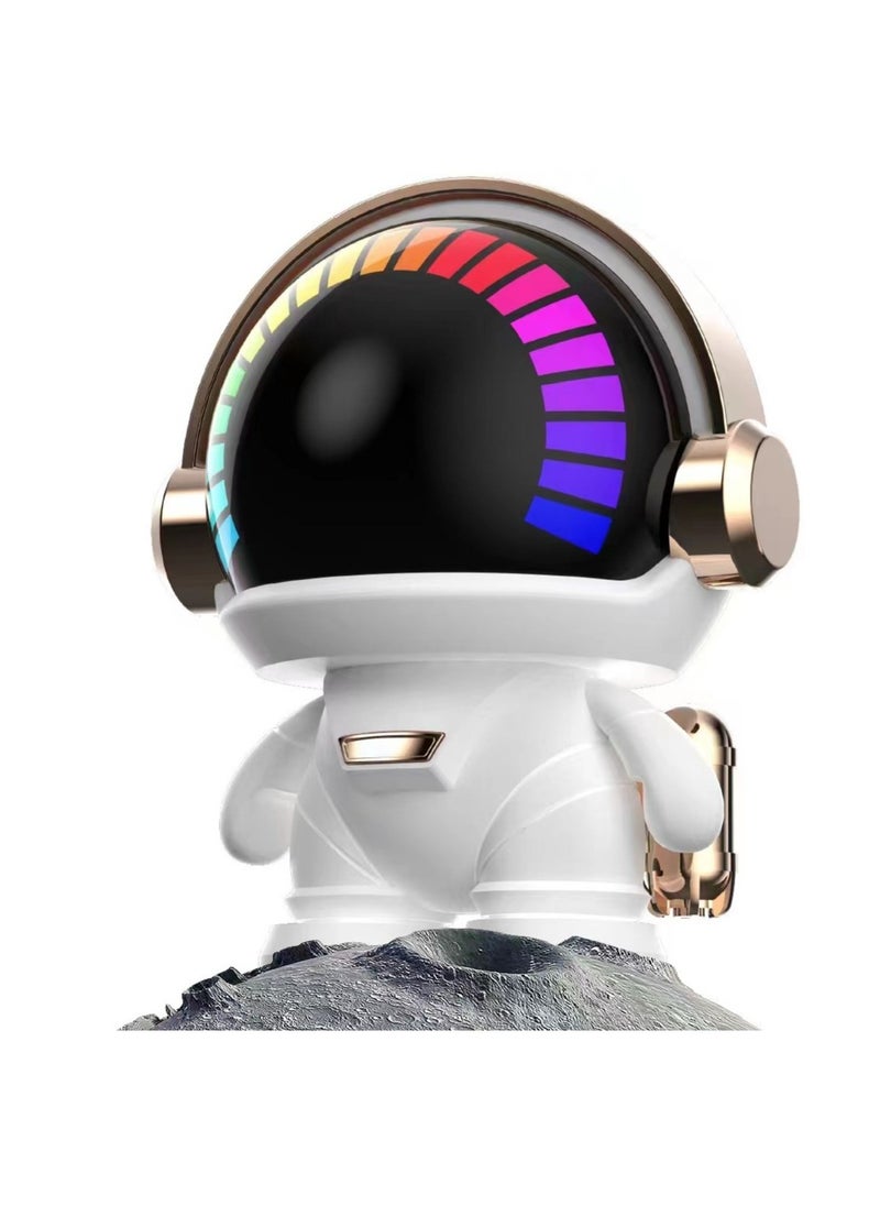 Cute Cartoon Colourful Ambient Light Astronaut Portable Wireless Small Speaker, Speakers Wireless with TWS Pairing, for Home/Party/Beach