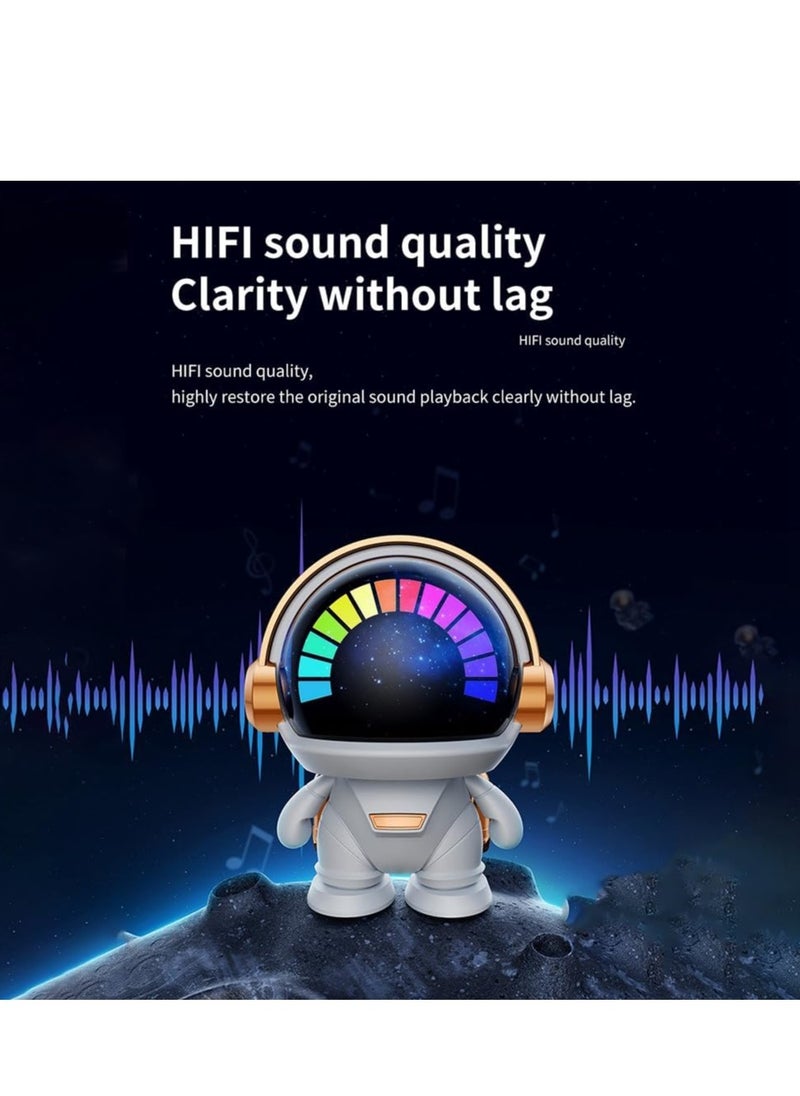 Cute Cartoon Colourful Ambient Light Astronaut Portable Wireless Small Speaker, Speakers Wireless with TWS Pairing, for Home/Party/Beach