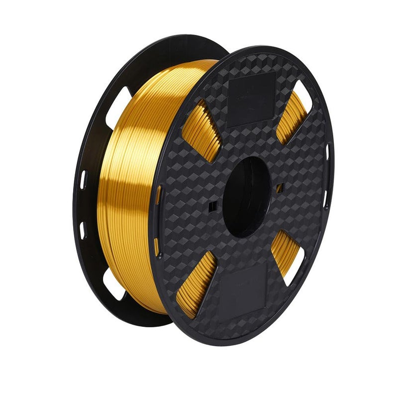 Haiteng Silk PLA Filament Gold 1KG 1.75mm 3D Printer FDM Filament 3D Printing Materials Shiny Metallic PLA Gold Color - Image 4