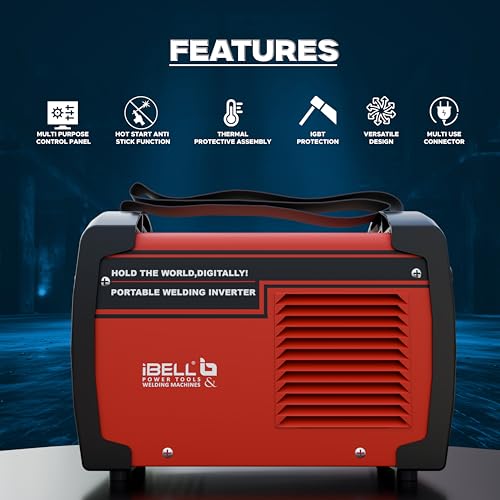 IBELL TOOLS iBELL 200-89 Inverter ARC Welding Machine 200A | Portable IGBT Welder with Hot Start & Anti-Stick | 220V ±15% | Supports 1-4mm Electrodes | Compact Welding Machine for Home & Professional Use - Image 3