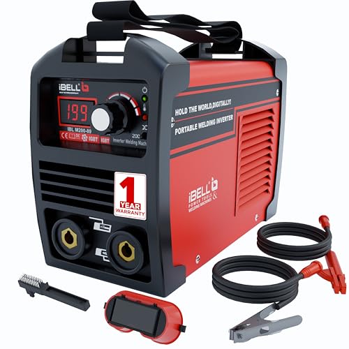 IBELL TOOLS iBELL 200-89 Inverter ARC Welding Machine 200A | Portable IGBT Welder with Hot Start & Anti-Stick | 220V ±15% | Supports 1-4mm Electrodes | Compact Welding Machine for Home & Professional Use - Image 1