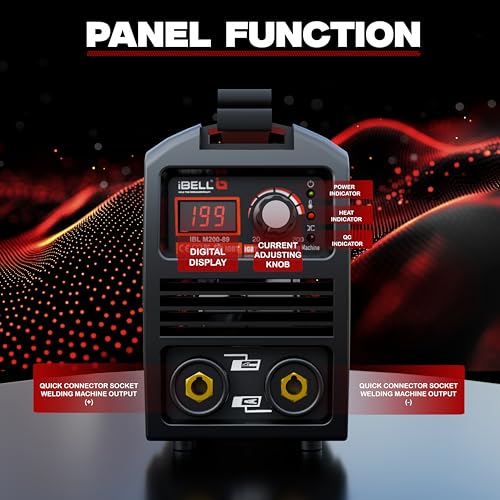 IBELL TOOLS iBELL 200-89 Inverter ARC Welding Machine 200A | Portable IGBT Welder with Hot Start & Anti-Stick | 220V ±15% | Supports 1-4mm Electrodes | Compact Welding Machine for Home & Professional Use - Image 2
