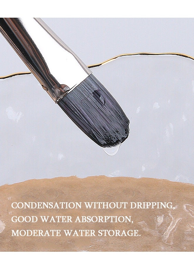 Full set of nylon brushes, watercolor brushes, paints, acrylic brushes, 12 pieces set art supplies brushes - Image 4