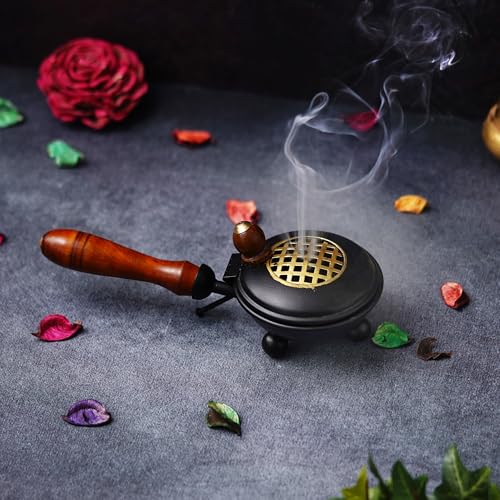 Webelkart Metal Incense Burnerbutterfly Loban Dani Dhoop Dani Aarti Metal Loban Dhoop Dani/Dhoop Dani Burner for Home Office Temple Puja - Dhoop Stand - Image 1