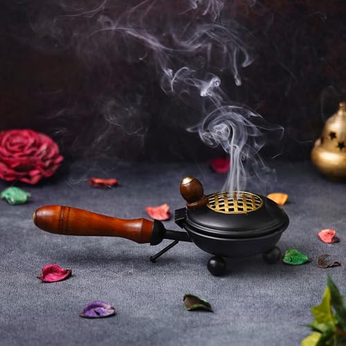 Webelkart Metal Incense Burnerbutterfly Loban Dani Dhoop Dani Aarti Metal Loban Dhoop Dani/Dhoop Dani Burner for Home Office Temple Puja - Dhoop Stand - Image 2